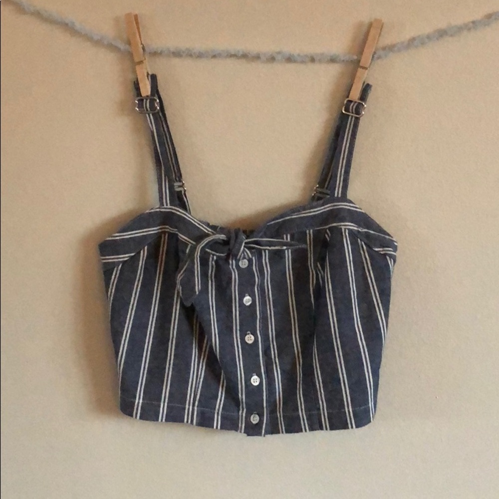 Brandy Melville Striped Crop Tank